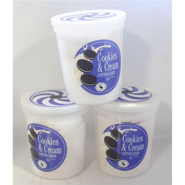 4 NEW CONTAINERS COOKIES & CREAM COTTON