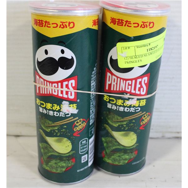 (2) SEALED SEAWEED FLAVOURED PRINGLES