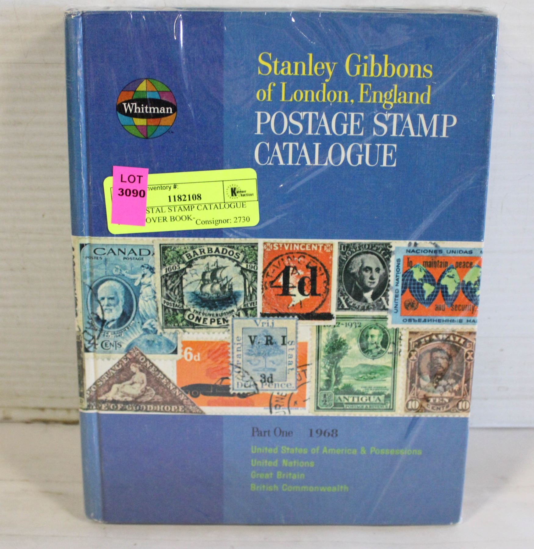 1968 POSTAL STAMP CATALOGUE HARDCOVER BOOK