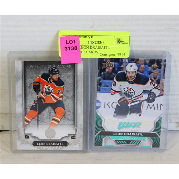 PAIR OF LEON DRAISAITL SUPERSTAR CARDS