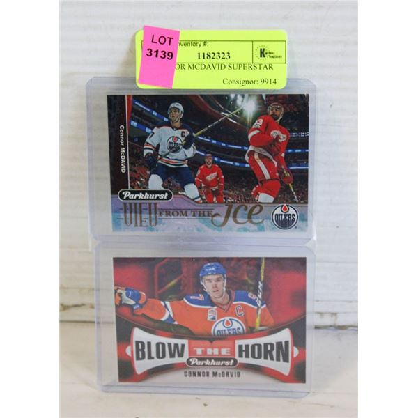 2 CONNOR MCDAVID SUPERSTAR CARDS