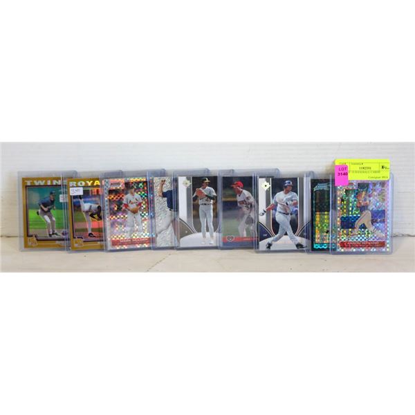 LOT OF 10 BASEBALL CARDS