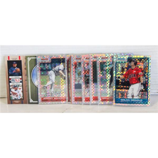 LOT OF 10 BASEBALL CARDS