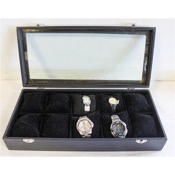 LOT OF 4 VARIOUS VINTAGE WATCHES & WATCH