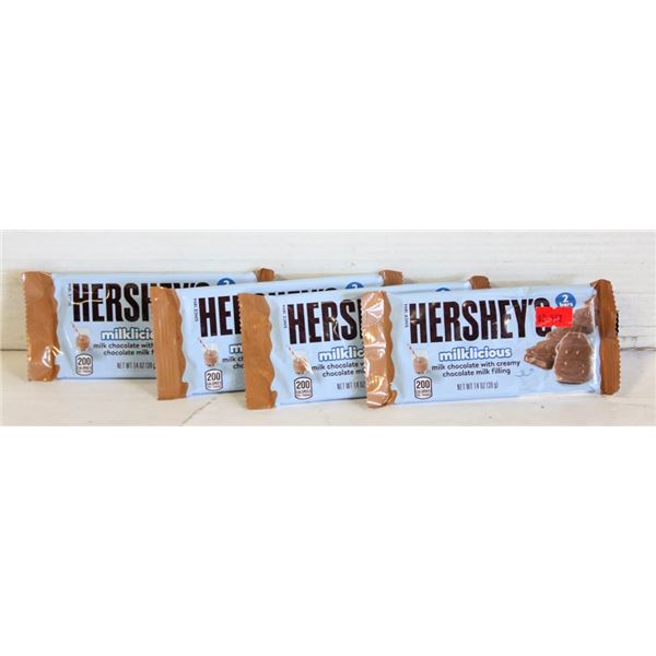 (4) SEALED HERSHEYS MILKILICIOUS MILK