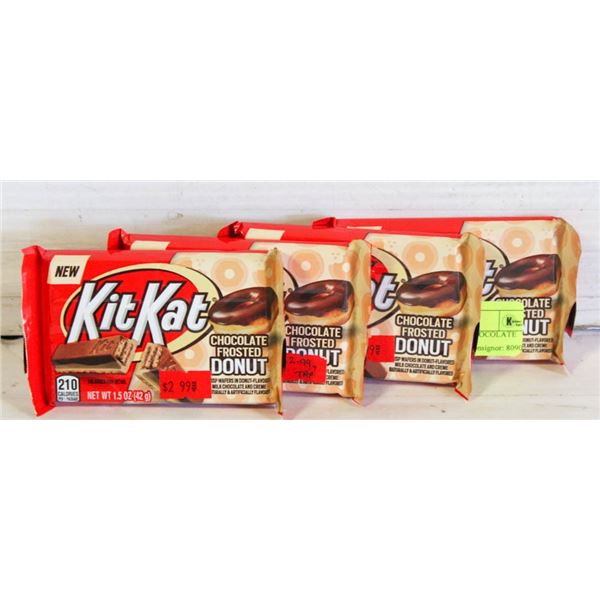 (4) SEALED KITKAT CHOCOLATE FROSTED