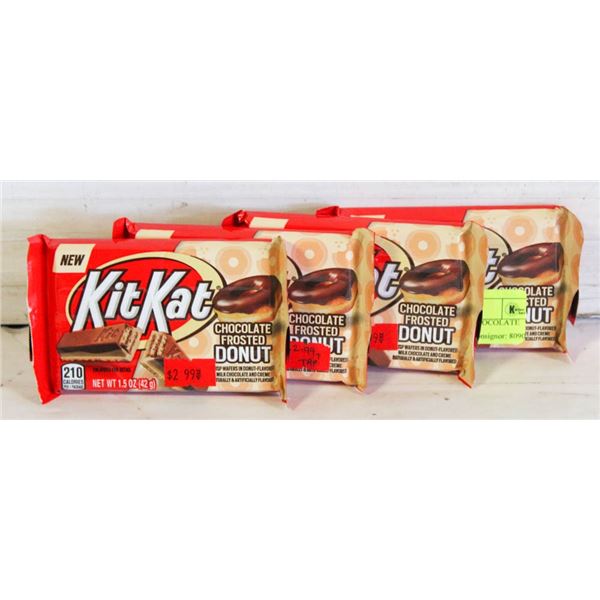(4) SEALED KITKAT CHOCOLATE FROSTED