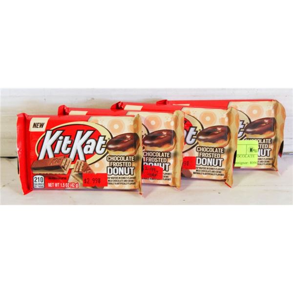 (4) SEALED KITKAT CHOCOLATE FROSTED