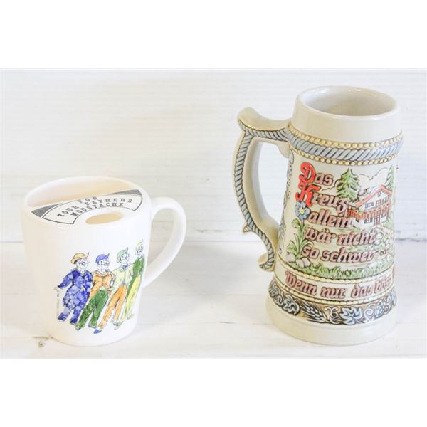 CERAMARTE BRAZIL BEER STEIN, AND JAPANESE