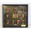 Image 1 : FRAMED SET OF KOREAN MASKS HAHOE