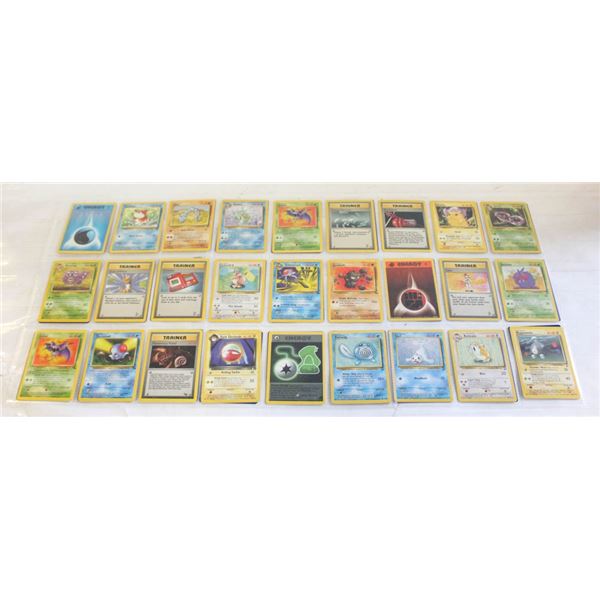 54 VARIOUS OLD POKEMON COLLECTORS CARDS