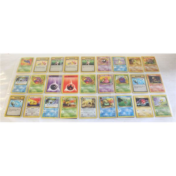 54 VARIOUS OLD POKEMON COLLECTORS CARDS