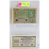 Image 1 : 1919 & 1922 LOT OF 2 OLD GERMANY REICHS