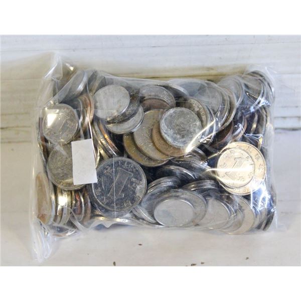 (2.5LBS) VARIOUS OLD WORLD COINS IN BAG