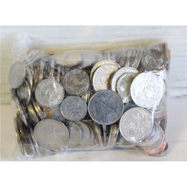 (2.5LBS) VARIOUS OLD WORLD COINS IN BAG