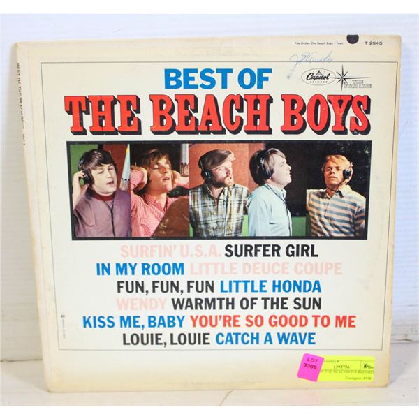BEST OF THE BEACHBOYS RECORD