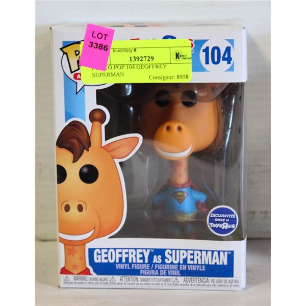 FUNKO POP 104 GEOFFREY SUPERMAN
