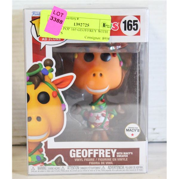 FUNKO POP 165 GEOFFREY WITH MACY'S