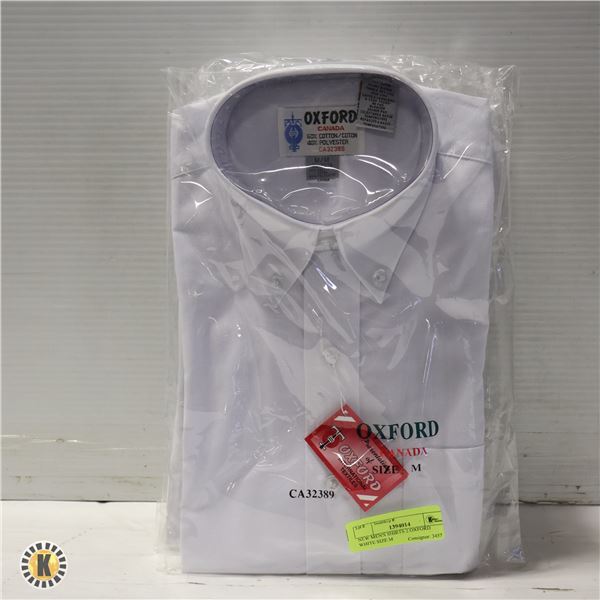 NEW MEN'S SHIRTS 2 OXFORD WHITE SIZE M