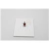 #209-NATURAL RED GARNET & CZ PENDANT