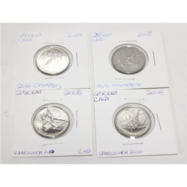 LOT 4 - 2008 QUARTERS CANADIAN WINTER OLYMPIC