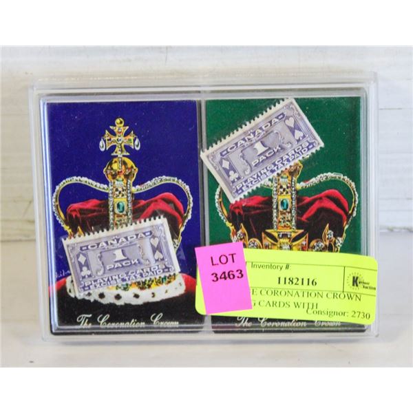 VINTAGE CORONATION CROWN PLAYING CARDS WITH