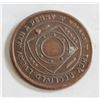 Image 2 : OLD FREEMASON REGINA SASK. 1 PENNY TOKEN