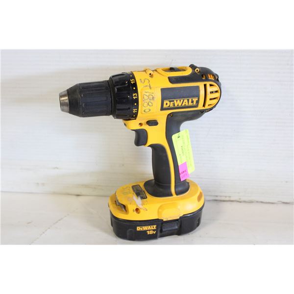 DEWALT DC720 1/2" CORDLESS DRILL DRIVER WITH