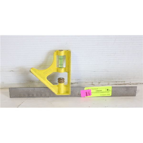 STANLEY 12 INCH COMBINATION SQUARE