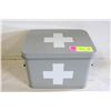 Image 1 : GREY METAL FIRST AID KIT BOX