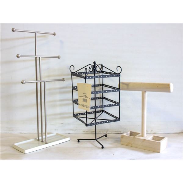 3 JEWLERY STANDS