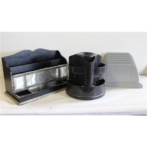 3 DESK ORGANIZERS