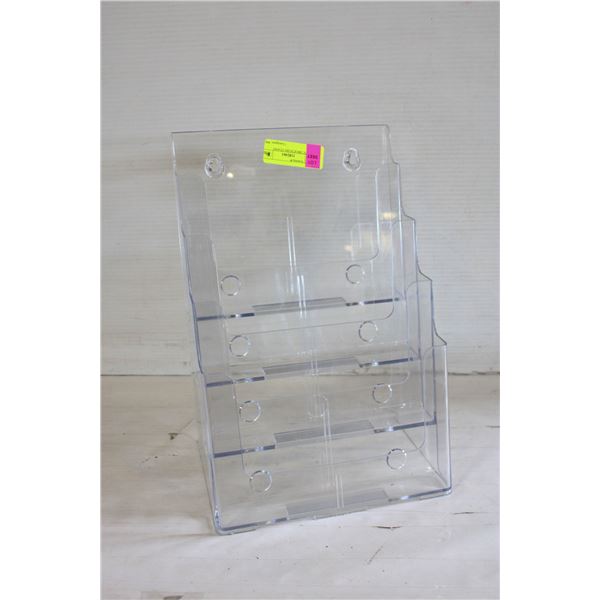 PLASTIC BROCHURE STAND