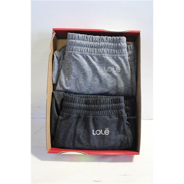 2 PAIRS MENS MED LOLE ATHLETIC PANTS