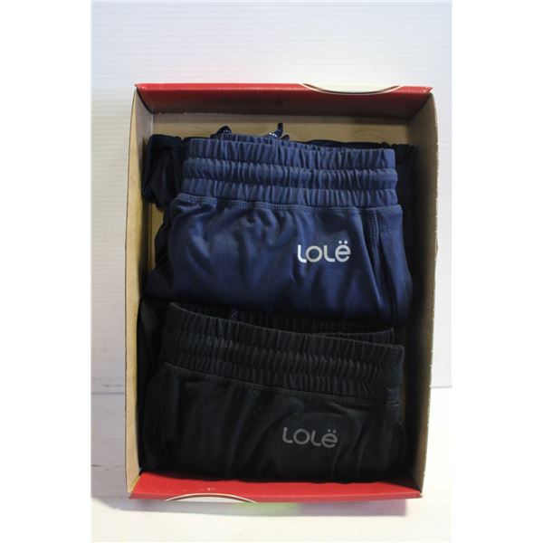 2 PAIRS MENS MED LOLE ATHLETIC PANTS