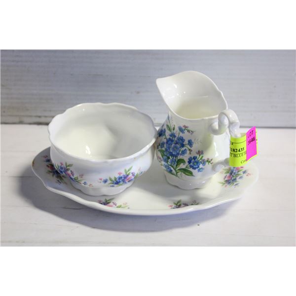 ROYAL ALBERT BLUE BLOSSOM CREAM &