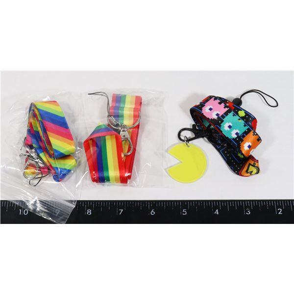 3 NEW 80'S INSPIRED LANYARDS