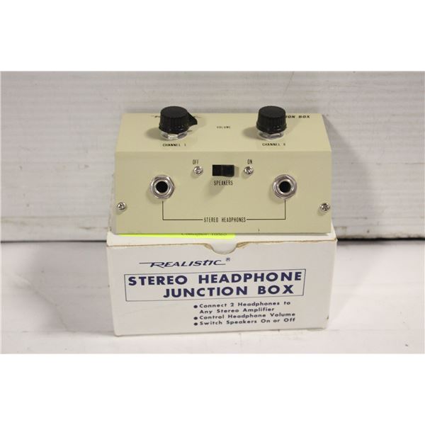 VINTAGE REALISTIC STEREO JUNCTION BOX