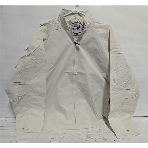 2 NEW ENGLISH BAY SPORTWEAR WINDBREAKER CREME XL