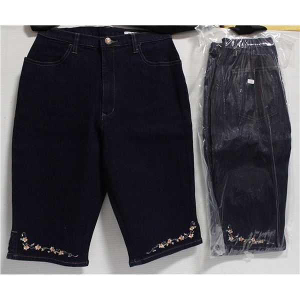 6 NEW PAIRS OF CHILDRENS EMBROIDERED JEANS SIZE 24