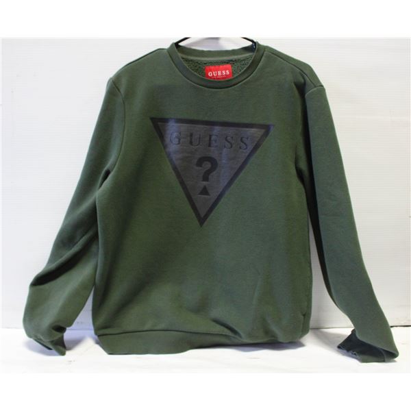 MENS MED GREEN GUESS SWEATSHIRT