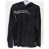MEN MED DARK BLACK LIGHT HOODED SHIRT