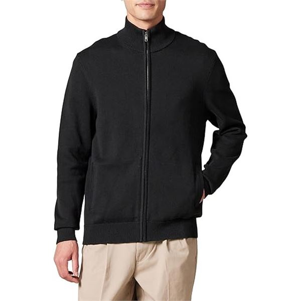 NEW AMAZON ESSENTIALS XXL GREY TURTLE NECK ZIP UP