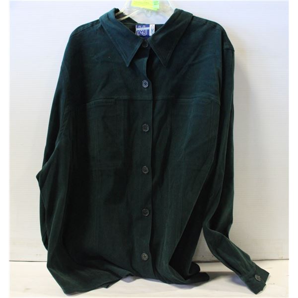 NEW VENEZIA JEANS 22/24 GREEN BUTTON-UP SHIRT
