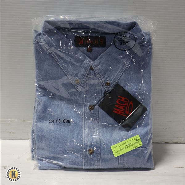 NEW MEN'S SHIRTS 2 DENIM SIZE 3XL