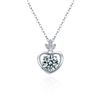 Image 5 : 1CT GRA CERTIFIED ROUND BRILLIANT 925S NECKLACE