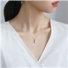 Image 4 : 1CT GRA CERTIFIED ROUND BRILLIANT 925S NECKLACE