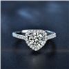Image 3 : 1 CT GRA CERTIFIED HEART SHAPED MOISSANITE 925S