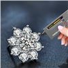 Image 2 : 1 CT GRA CERTIFIED FLOWER STYLE ROUND BRILLIANT