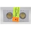 Image 1 : 2X$2 COLOURED TOONIES INUIT/RCAF